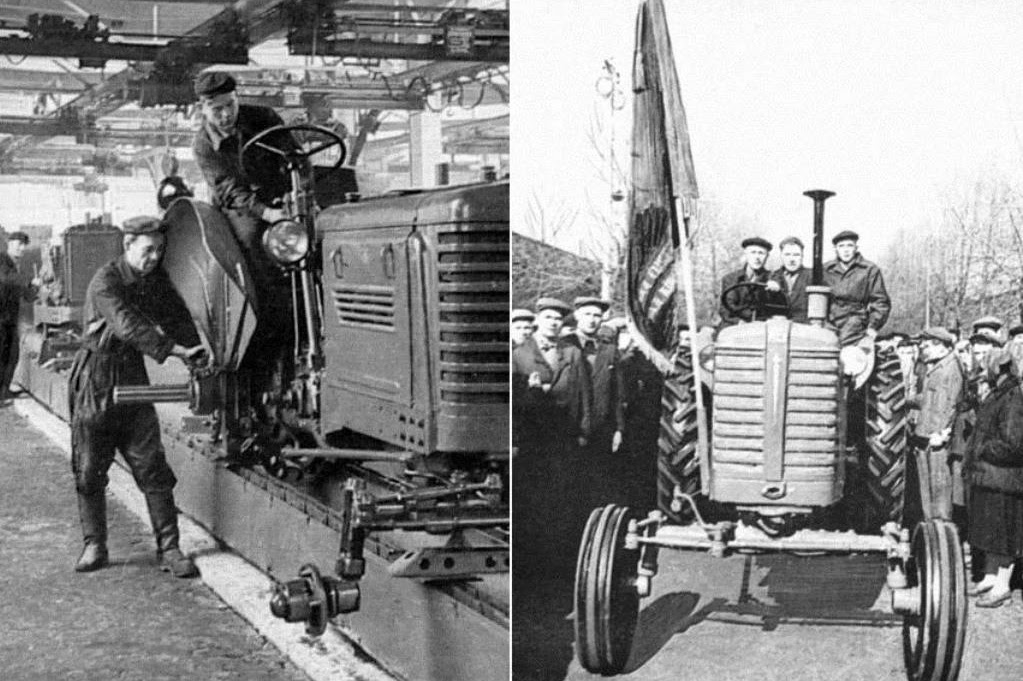 Отреставрированный первый трактор Беларусь